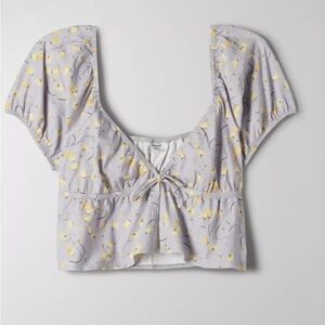 Sunday Best Light Purple Floral Blouse